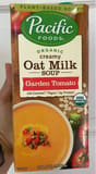 Pacific Foods Organic creamy oat milk soup Garden Tomato