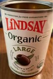 Lindsay Organic Large California Black Ripe Pitted Olives