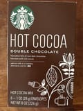 Starbucks Hot cocoa double chocolate