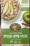 Nature's Path Organic Gluten free spiced apple + flax instant oatmeal