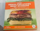 Trader Joe's Grass fed angus beef burgers
