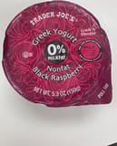 Trader Joe's Greek Nonfat Yogurt Black Raspberry