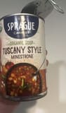 Sprague Tuscany Style Minestrone organic soup
