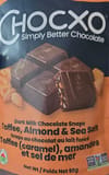 Chocxo Simply Better Chocolate Dark Milk Chocolate Snaps Toffee, Almond And Sea Salt