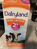 Dairyland 2% Lactose Free Partly Skimmed Milk