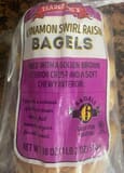 Trader Joe's Cinnamon Swirl Raisin Bagels