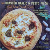 Trader Joe's ROASTED GARLIC & PESTO PIZZA with Deep Fried Crust
