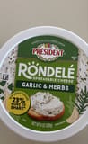Rondele Spreadable Cheese, Garlic & Herbs