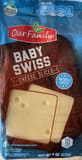 Our Family Baby Swiss cheese slices