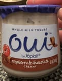 Oui Raspberry chocolate yogurt