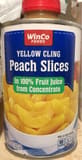 Winco Foods Peach slices