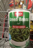 Winco Foods Green Beans Cut No Salt Added