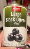 Winco Foods Large black olives - pitted