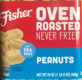 Fisher Oven Roasted Never Fried Peanuts