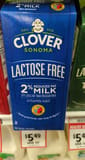 Clover Ultra-pasteurized lactose free 2% reduced fat milk
