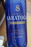 Saratoga sparkling water Saratoga