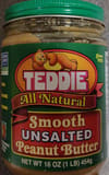 Teddie All Natural Smooth Unsalted Peanut Butter