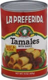La Preferida Tamales beef pork