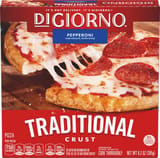 Digiorno Personal Size Pepperoni Hand-Tossed style crust pizza