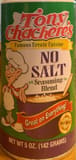 Tony Chachere's No Salt Season Blend