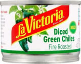 La Victoria Fire roasted diced green chiles mild