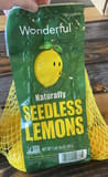 Wonderful Seedless Lemons