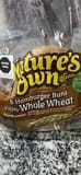 Nature's Own Hamburger Buns 100% Whole Wheat