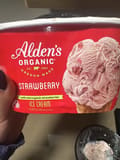 Oregon Ice Cream Alden's organic strawberry ice cream