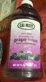 Cal-Maid Unsweetened Grape Juice from concentrate