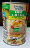 Sweet Harvest Fruit Cocktail in 100% Fruit Juice From Concentrate