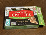 Crown Prince Smoked Oysters in Olive Oil