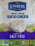 Lundberg Family Farms Eco-Farmed Brown Rice Rice Cakes, Salt Free