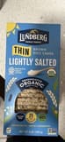 Lundberg Family Farms Thin Brown Rice Cakes Lightly Salted