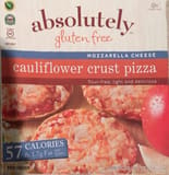 Absolutely Cauliflower crust pizza