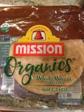 Mission Organic Whole Wheat Tortillas Soft Taco