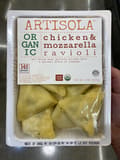Valley Fine Foods Company Organic chicken & mozzarella ravioli