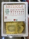 Valley Fine Foods Company Organic spinach & cheese ravioli