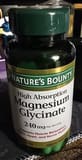 Nature's Bounty High Absorption Magnesium Glycinate