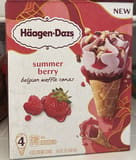 Häagen-Dazs Summer Berry Belgian Waffle Cones