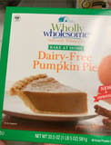 Wholly Wholesome Pumpkin pie dairy free