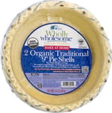 Wholly Wholesome Organic 9” 2pk Traditional Pie Shells