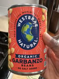 Westbrae Natural Organic Garbanzo Beans - No Salt Added
