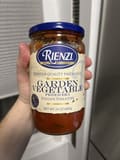 Rienzi Garden Vegetable Pasta Sauce