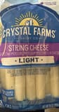 Crystal Farms String Cheese Light Light Low-Moisture Part-Skim Mozzarella Cheese
