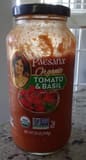 Paesana Premium Organic Tomato & Basil Pasta Sauce