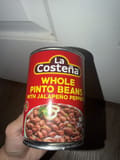 La Costena Whole pinto beans with jalapeno peppers