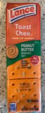 Lance Toast Chee sandwich crAckers peanut butter