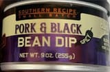 Southern Recipe Pork & Black Bean Dip Spicy