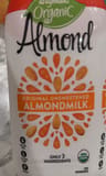 Wegmans Original unsweetened almond milk