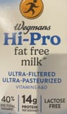 Wegman Hi pro fat free milk